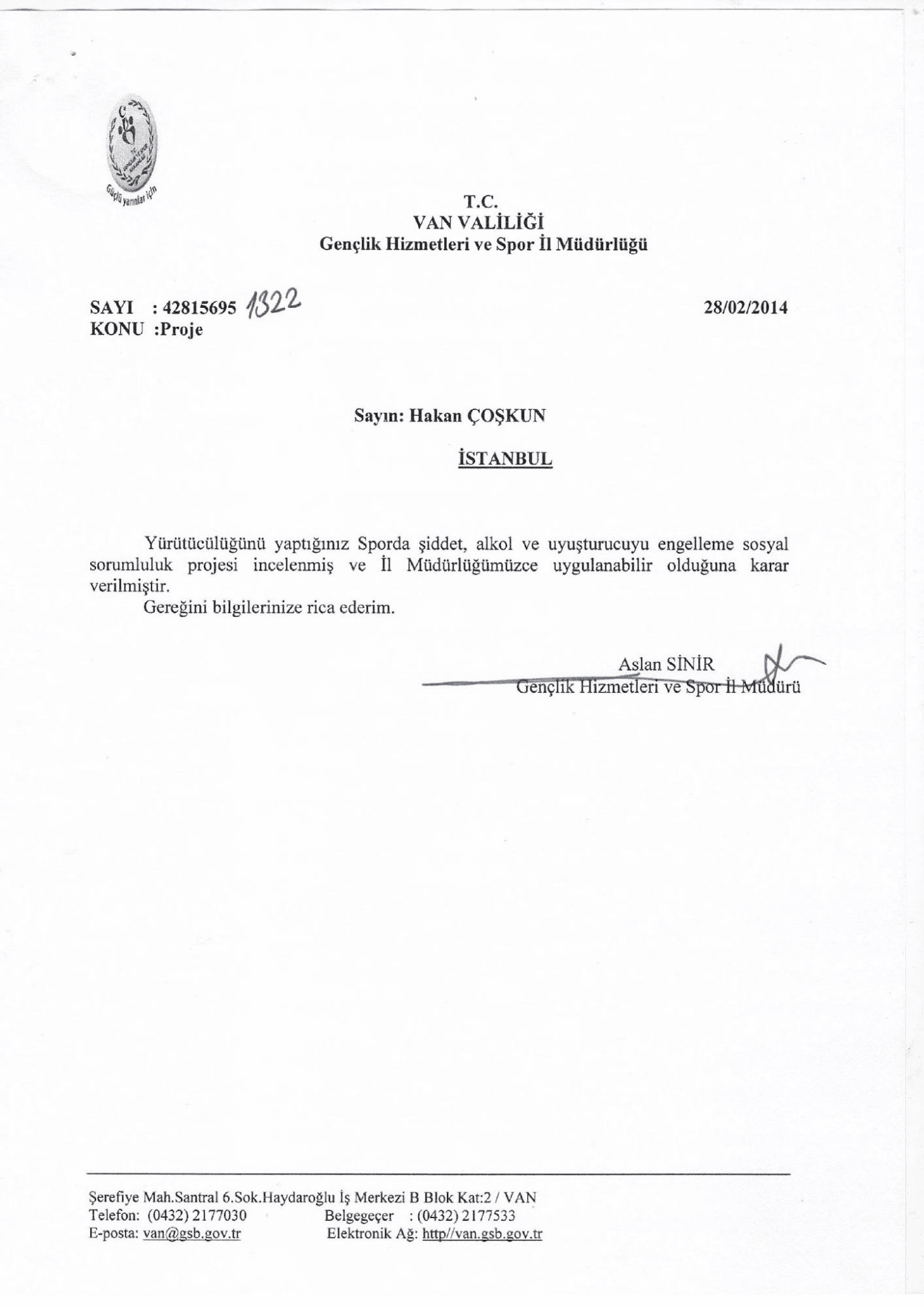 Van Governorship
